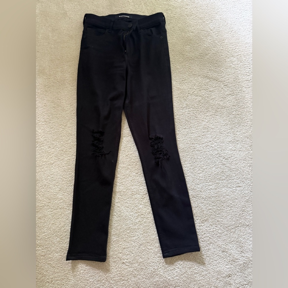 Express Black Distressed Jean leggings size 2s